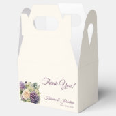 Wasserfarbe Lila Blume Bouquet-Wedding Vielen Dank Geschenkschachtel (Geöffnet)