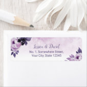 Wasserfarbe Lila Blumen Elegante Hochzeit (Insitu)