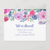 Wasserfarbe Lila Blütenwerbung Ankündigung (Vorderseite)