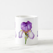 Wasserfarbe Lila Iris Botanische Tasse der Blumenp (Mittel)