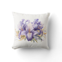 Wasserfarbe Lila Iris Bouquet