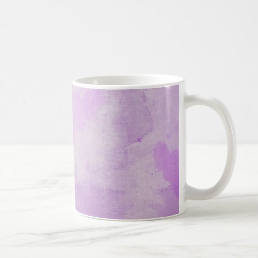 Wasserfarbe Lila Kaffeetasse (Rechts)