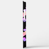 Wasserfarbe Lila Rosa Farbe Mit Monogramm Case-Mate iPhone Hülle (Rückseite / Links)