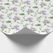 Wasserfarbe Lila Süßer Erbsen Blume Geschenkpapier (Ecke)