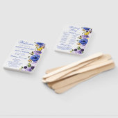 Wasserfarbe Lila und Creme Blume Hochzeit Fächer (Non-assembled)