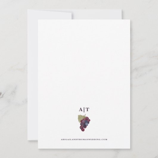 Wasserfarbe Lila Weintrauben Weinroute Mendrisiott Einladung (Rückseite)