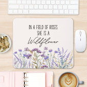 Wasserfarbe Lila Wildblume Garten Naturangebot Mousepad