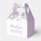 Wasserfarbe Lilac Blume Erstes Kommunionskabel Geschenkschachtel (Rückseite)