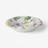 Wasserfarbe Lilac Botanische Blume und Fruchtmuste Pappteller (Gewinkelt)