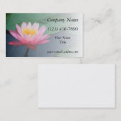 Wasserfarbe Lilly Pond Visitenkarte (Vorne/Hinten)