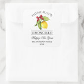 Wasserfarbe Limonade Limoncello Neues Jahr Quadratischer Aufkleber (Tasche)