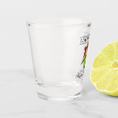Wasserfarbe Limoncello Happy Holidays Schnapsglas (Links)