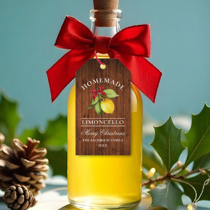 Wasserfarbe Limoncello Holz Weihnachten Geschenkanhänger