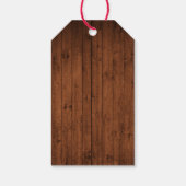 Wasserfarbe Limoncello Holz Weihnachten Geschenkanhänger (Rückseite)