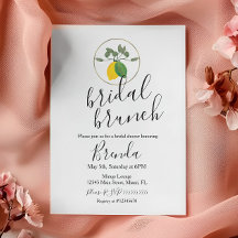 Wasserfarbe Limoncillo Limon Lemon Brautparty Inv