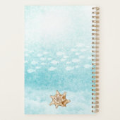 Wasserfarbe Little Mermaid Spiral Foto Planner Planer (Rückseite)