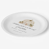 Wasserfarbe Little Pumpkin Baby Duschpapier Pappteller (Schrägansicht)