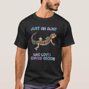 Wasserfarbe Lizard Nur eine Tante, die Leopard G. T-Shirt