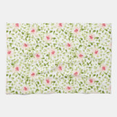 Wasserfarbe locker ausdrucksstarker Sommer blumenr Geschirrtuch (Horizontal)