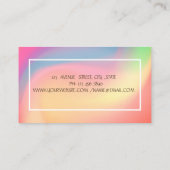 Wasserfarbe Lotus, Yoga Visitenkarte (Rückseite)