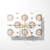 Wasserfarbe Löwe & Sun - Safari Tier Geschenkpapier