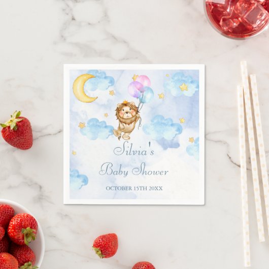 Wasserfarbe Löwendschungel Tierjunge Dusche Serviette (Beispiel)