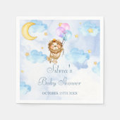 Wasserfarbe Löwendschungel Tierjunge Dusche Serviette (Vorderseite)