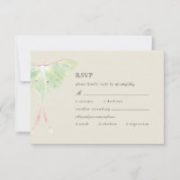 Wasserfarbe Luna Moth Wedding