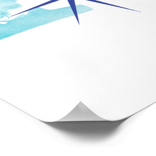 Wasserfarbe M Poster (Ecke)