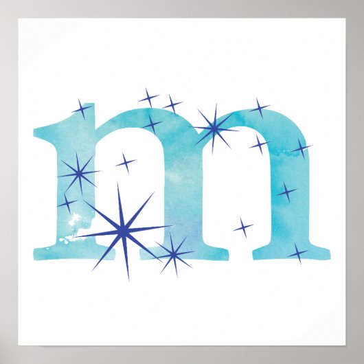 Wasserfarbe M Poster (Vorne)