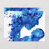 Wasserfarbe Madonna und Kind (Vorne/Hinten)