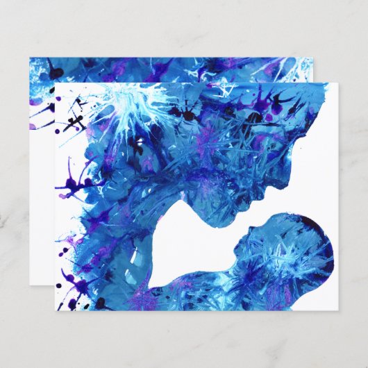 Wasserfarbe Madonna und Kind (Vorne/Hinten)