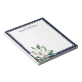 Wasserfarbe Magnolia Navy Blau vom Schreibtisch au Notizblock (angewinkelt)