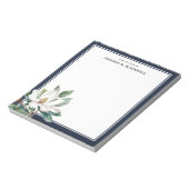 Wasserfarbe Magnolia Navy Blau vom Schreibtisch au Notizblock (Rotiert)