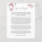 Wasserfarbe Magnolia Verlassen und Rechte Bridal S Flyer (Vorne)