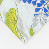 Wasserfarbe Majestätische Schwäne in Wolken Wellen Fleecedecke (Ecke)