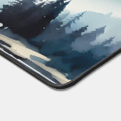 Wasserfarbe Majestic schneebedeckte Berge Schreibtischunterlage (Ecke)