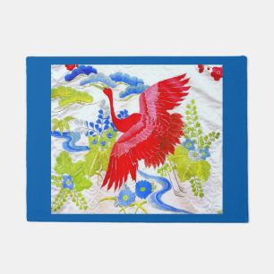 Wasserfarbe Majestic Schwan in Wolken Wings Spread Fußmatte