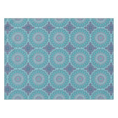 Wasserfarbe Mandala Aquamarin und Lila Tischdecke (Vorderseite (Horizontal))