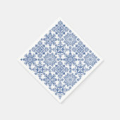 Wasserfarbe Mandala Azure harter Kunststoff Unters Serviette (Ecke)