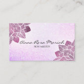 *~* Wasserfarbe Mandala Glitzer Heilung Yoga Reiki Visitenkarte (Vorderseite)