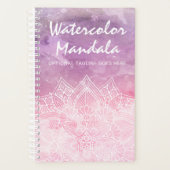 Wasserfarbe Mandala Holistische Heilung & Spiritua Planer (Vorderseite)