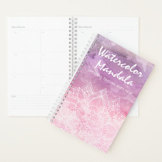 Wasserfarbe Mandala Holistische Heilung & Spiritua Planer (Anzeige)