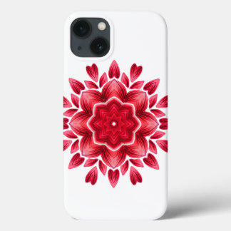 Wasserfarbe Mandala Kunst - Rote Rose Petals Blume Case-Mate iPhone Hülle