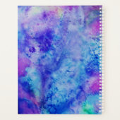 Wasserfarbe Mandala Metaphysische Spirituelle Yoga Planer (Rückseite)