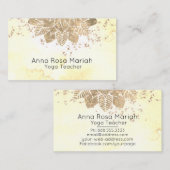*~* Wasserfarbe Mandala Yoga Glitzer Spirituell Visitenkarte (Vorne/Hinten)