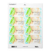 Wasserfarbe Mango Hand bemalt Smoothie Shakes (Vorne)
