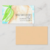 Wasserfarbe Mango Hand bemalt Smoothie Shakes Visitenkarte (Vorne/Hinten)
