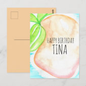 Wasserfarbe Mango Hand bemalt tropischen Geburtsta Postkarte (Vorne/Hinten)