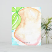Wasserfarbe Mango Hand gestrichen Tropengestation (Stehend Vorderseite)